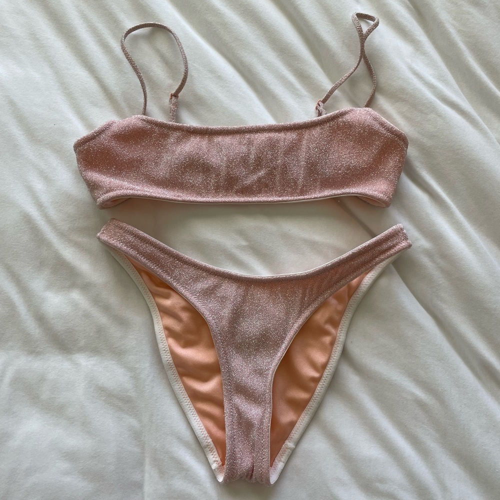 Triangl Mica Pink Sparkle Bikini